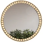Reem Round Crystal Framed Ambient LED Mirror