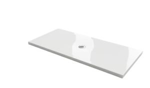 Roll-In Shower Base (Center Drain) <br><span>Cultured Marble Shower Base</span>