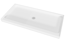 Center Drain Shower Base <br><span>Cultured Marble Shower Base</span>