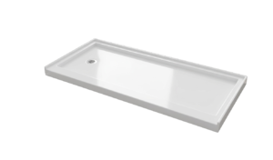 Offset Drain Shower Base <br><span>Cultured Marble Shower Base</span>